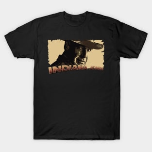 indiana jones retro brown vintage T-Shirt